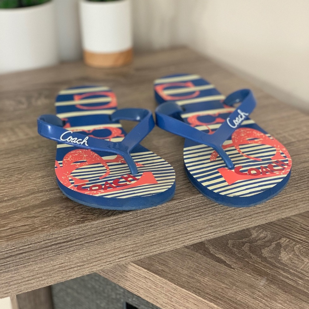 Coach flip flops